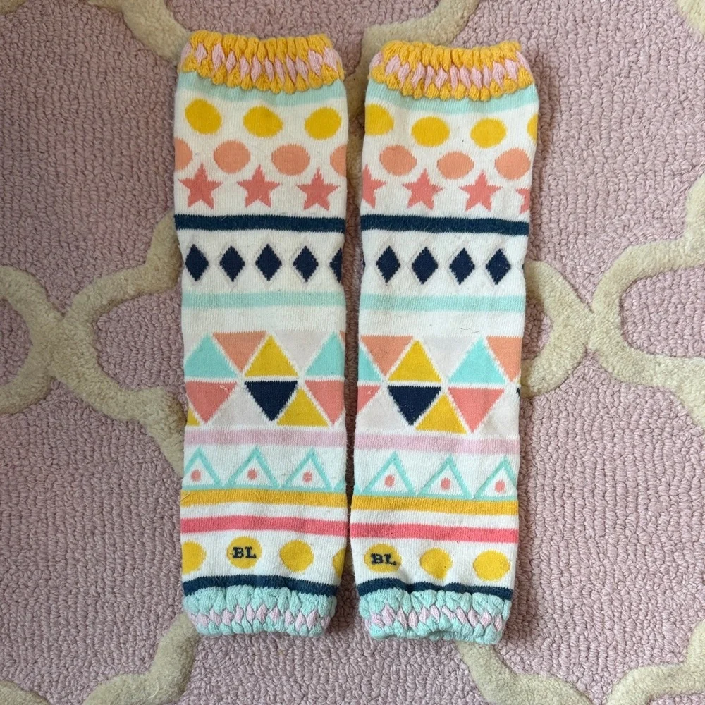 Baby Leg Colorful Geometric Leg Warmers - Picture 1 of 2